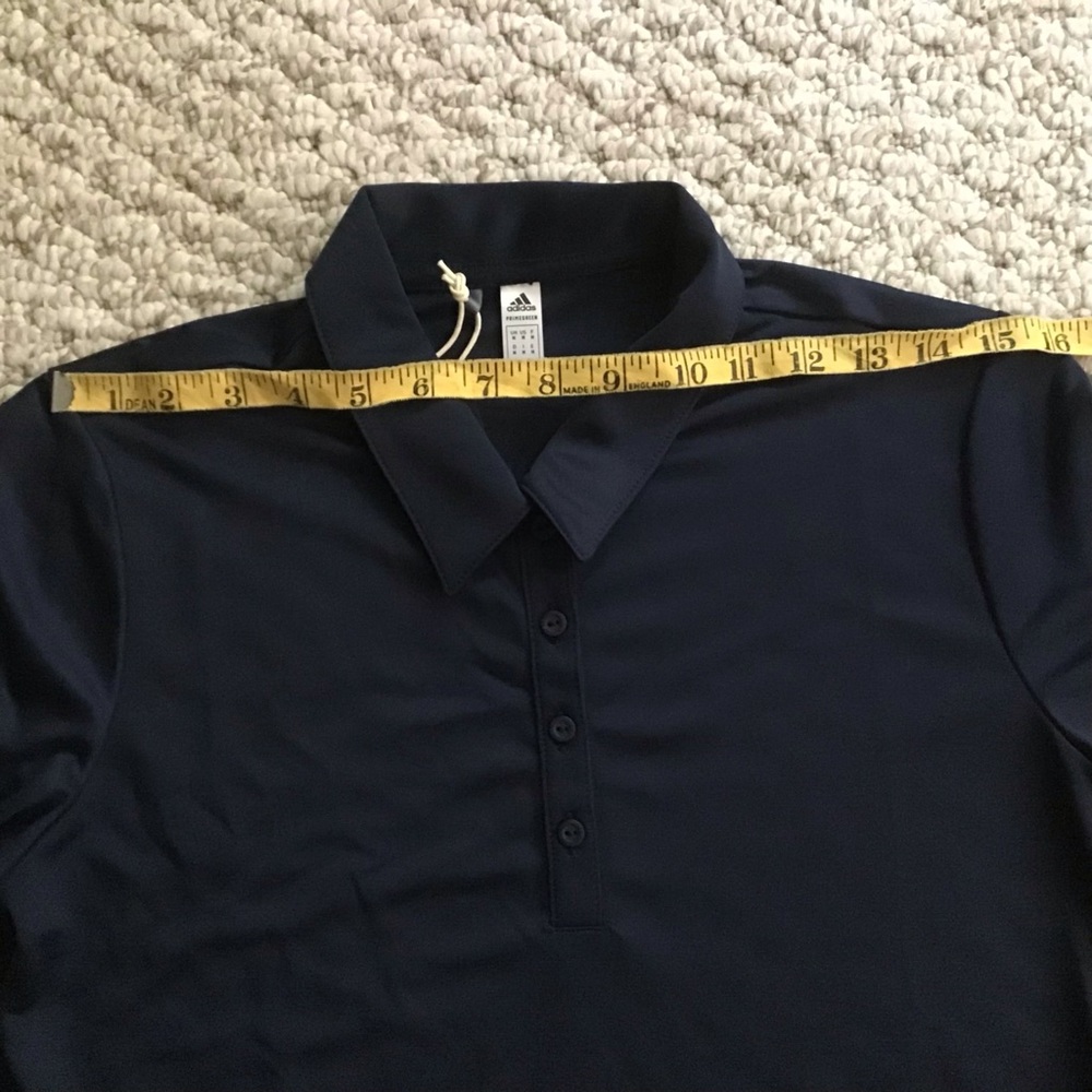 Adidas Performance SS Navy Polo - Picture 3 of 7